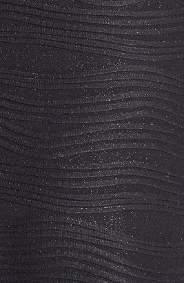 Donna Morgan Glitter Wave Textured Fit & Flare Dress