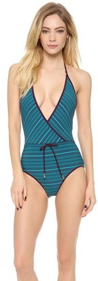 Marc by Marc Jacobs Tara Stripe Halter Maillot