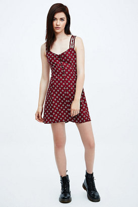 Pins & Needles Multi-Strap Frock Dress in Red
