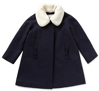Marks and Spencer Best of British Pure Wool Faux Fur Collar Dolly Coat (5-12 Years)
