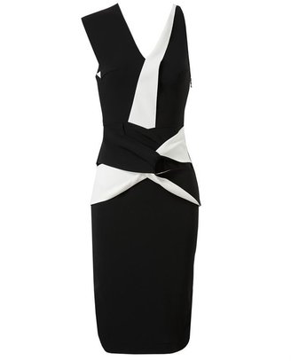 Roland Mouret Origami Folded Stretch-crepe Dress