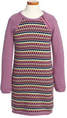 Tea Collection 'Rapunzel' Fair Isle Sweater Dress (Toddler Girls, Little Girls & Big Girls)