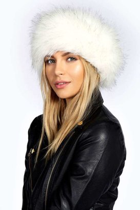 boohoo Anna Longpile Faux Fur Headband