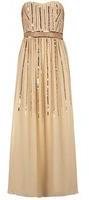 Dorothy Perkins Womens Cream and rose gold party dress- Cream