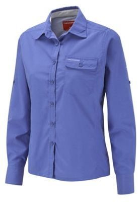 Craghoppers Blue Violet NosiLife Darla II Long-Sleeved Shirt