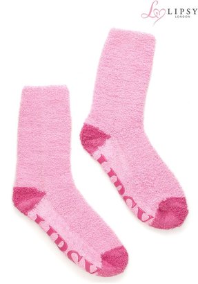Lipsy Plain Fluffy Socks