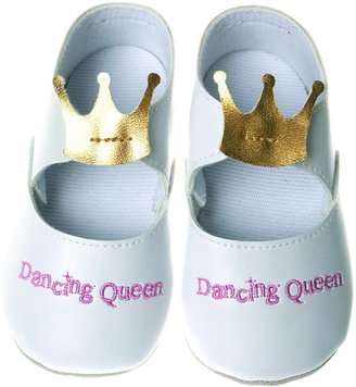 Silly Souls SH-DQ-1 Dancing Queen Shoe- 6-12 Months- White Pearlized Slipper