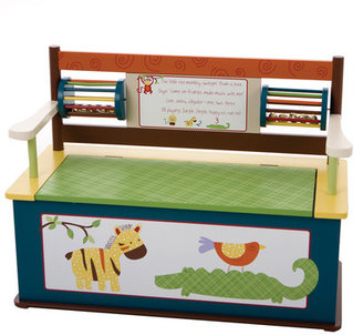 Levels of Discovery Jungle Jingle Kid's Storage Bench
