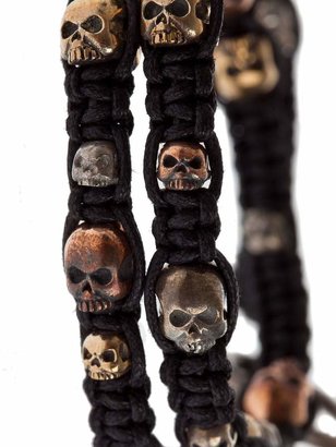 Tobias Wistisen woven skull bracelet