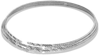 David Yurman Willow Three-Row Collar Necklace with Diamonds