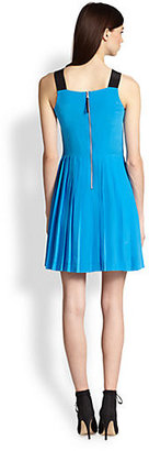 Marc by Marc Jacobs Frances Silk Pleated-Skirt Dress