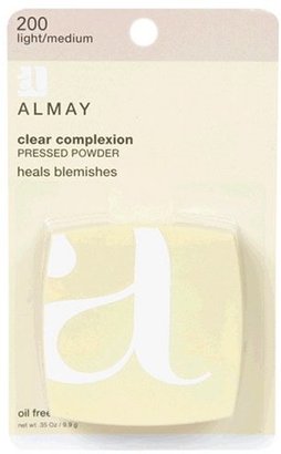 Almay Clear Complexion Pressed Powder, Light/Medium 200, 0.35-Ounce Package