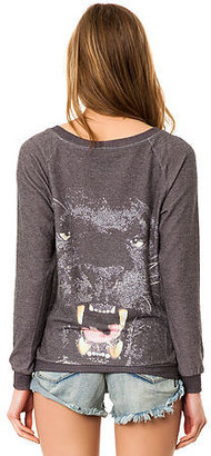 Local Celebrity The Panther Stones Crewneck Sweatshirt in Charcoal