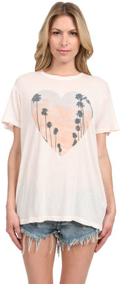 Wildfox Couture Cali Heart Tee in Ghost Nude