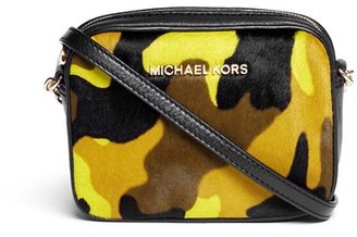 MICHAEL Michael Kors 'Jet Set Travel' petite camouflage calf hair crossbody bag