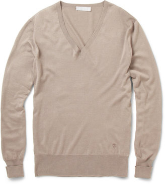 Alexander McQueen Silk and Cashmere-Blend Sweater