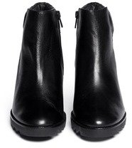 Nobrand 'Iron' leather wedge ankle boots