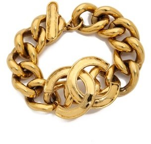 WGACA What Goes Around Comes Around Vintage Chanel Curb Bracelet
