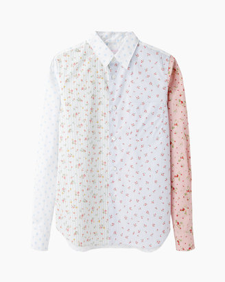 Comme des Garcons Shirt Girl floral combo shirt
