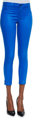 J Brand Jeans Mid-rise Capri Pants, Lacquered Breakwater Blue