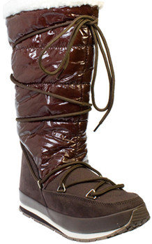 Arctic Joggers Womens Chocolate Brown Nylon Suede Boots Brown