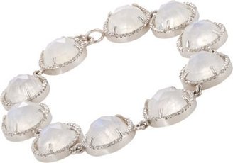 Irene Neuwirth Diamond Collection Rainbow Moonstone, Diamond & White Gold Bracelet