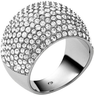 Michael Kors Pave Dome Ring, Silver Color