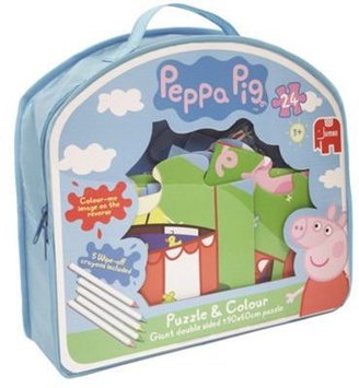 Peppa Pig Peppa Colour & Puzzle Case