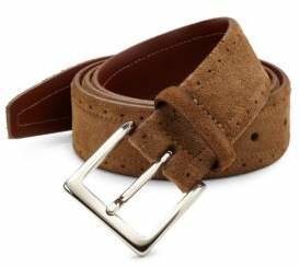 Saks Fifth Avenue COLLECTION Perforated Suede Belt