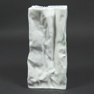 Rosenthal Wirkkala White Bag Vase - 8-1/2"