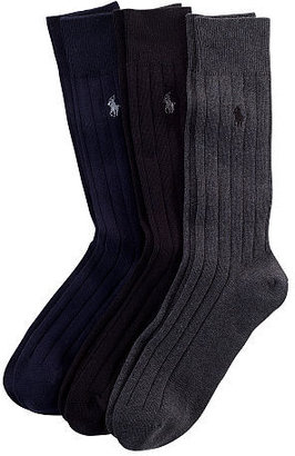 Polo Ralph Lauren Combed Cotton Rib Sock 3-Pack