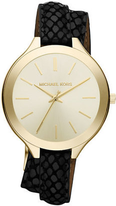 Michael Kors Ladies' Slim Runway Doubled Strap Watch