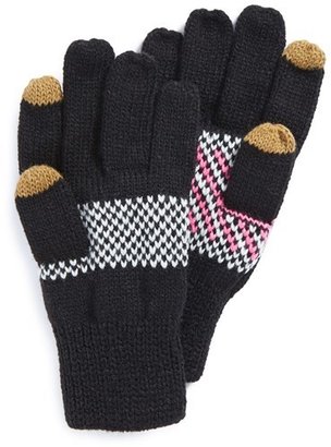 Brazen Betsey Johnson 'Sweetheart' E-Touch Gloves (Girls)