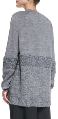 Tibi Textured V-Neck Sweater