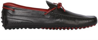 Tod's Ferrari - Gommino 122 Tie Leather Driving Shoes