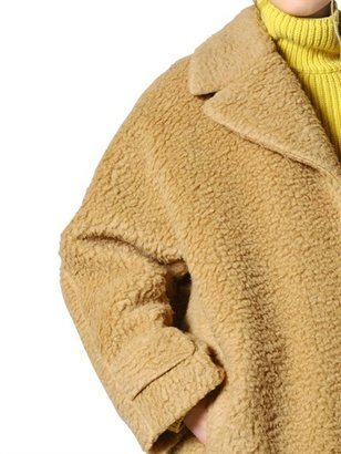 Rochas Plush Wool Blend Coat