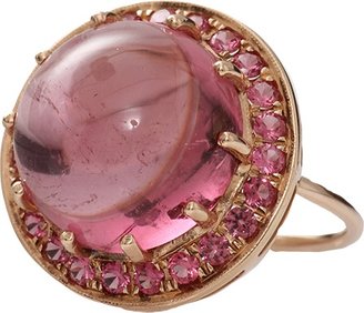 Andrea Fohrman Cabochon Pink Tourmaline Ring