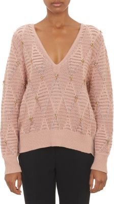 Thakoon Jewel-Embellished Pullover Sweater