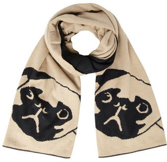 Dorothy Perkins Camel pug flat knit scarf