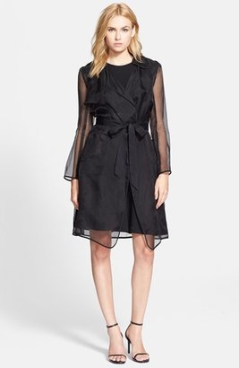 Milly Organza Trench Coat