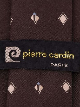 Pierre Cardin Pre-Owned diamond and wave print tie