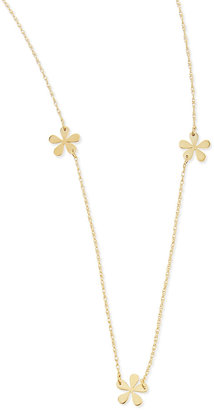 Jennifer Zeuner Jewelry Short Mini Flower Necklace, 23"L