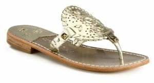 Jack Rogers Georgica Studded Leather Thong Sandals