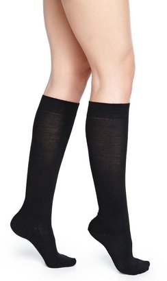 Falke Wool-Blend Knee-High Socks, Black