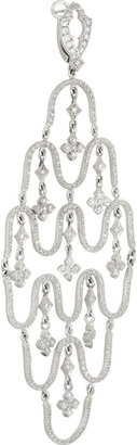 Loree Rodkin 18-karat white gold diamond earrings