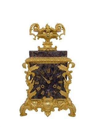 Baldi - Gold Plated And Amethyst Clock