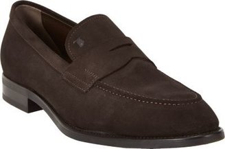 Tod's Suede Apron-Toe Penny Loafers