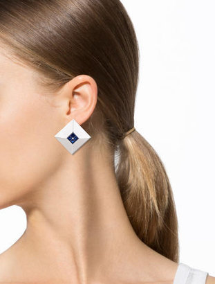 Chopard Blue Sapphire and Diamond Earrings