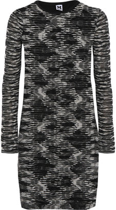 M Missoni Jersey-paneled crochet-knit mini dress