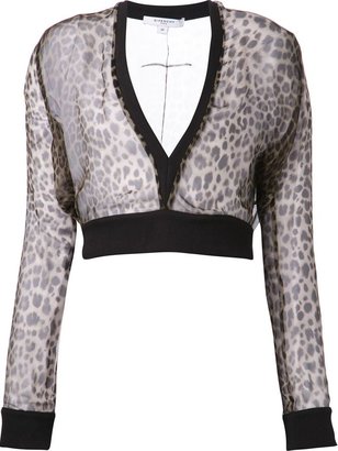 Givenchy cropped sheer top